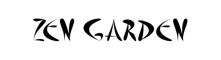 Zen Garden  Free Fonts Download