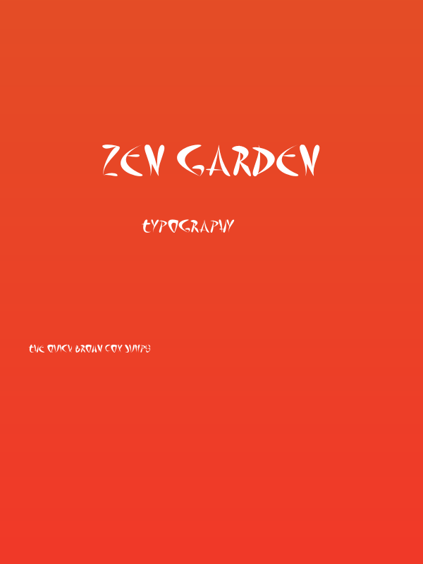 Zen Garden Poster