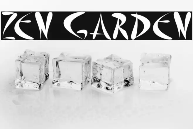 Zen Garden Font examples
