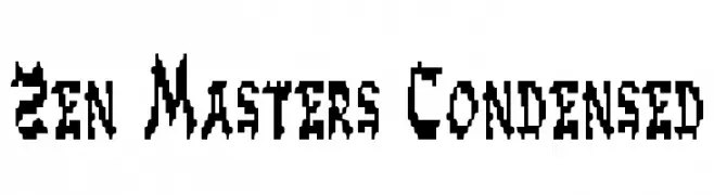 Zen Masters Condensed  Free Fonts Download