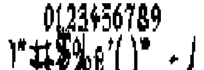Zen Masters Condensed Font OTHER CHARS