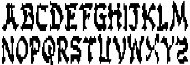 Zen Masters Condensed Caratteri MAIUSCOLE