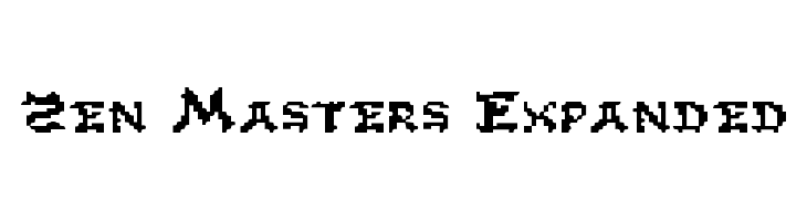 Zen Masters Expanded Font