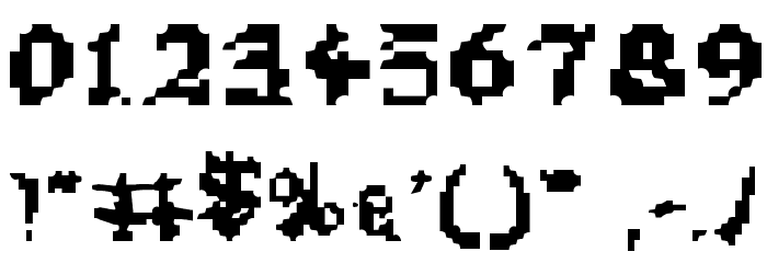 Zen Masters Expanded Font OTHER CHARS