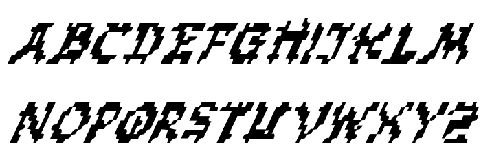 Zen Masters Italic Font LOWERCASE