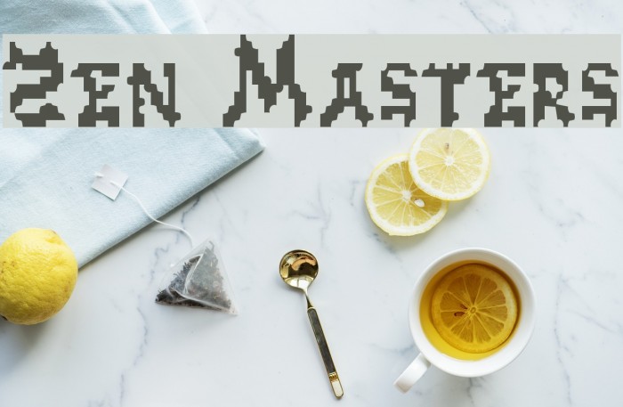 Zen Masters Font examples