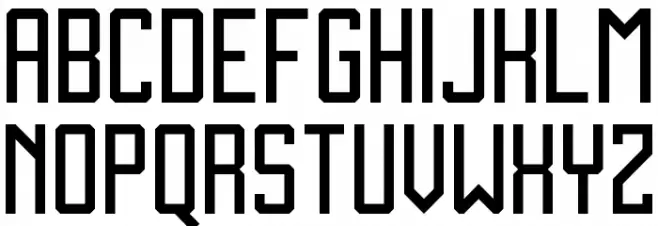Zen Monolith Regular Font LOWERCASE