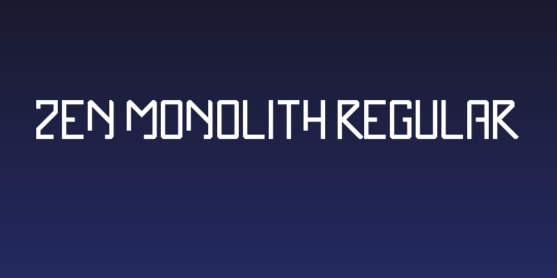 Zen Monolith Regular Social Header