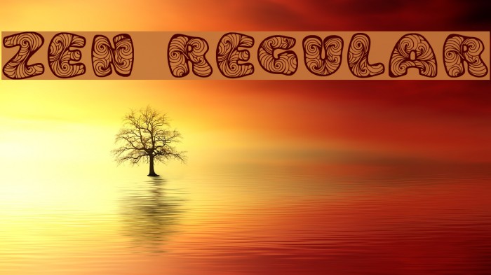 Zen3 Regular Font examples