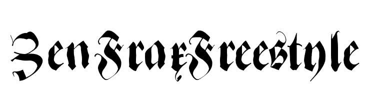 ZenFraxFreestyle Font