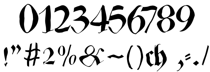 ZenFraxFreestyle Font OTHER CHARS