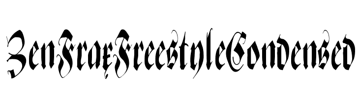 ZenFraxFreestyleCondensed フォント
