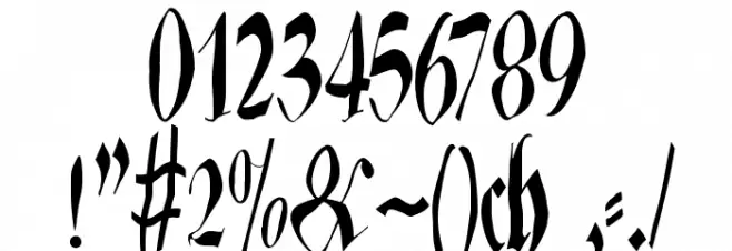 ZenFraxFreestyleCondensed フォント その他の文字