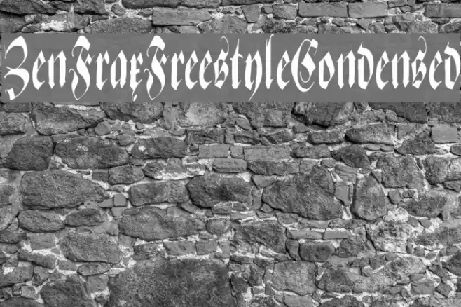ZenFraxFreestyleCondensed フォント examples