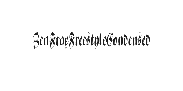 ZenFraxFreestyleCondensed Logo