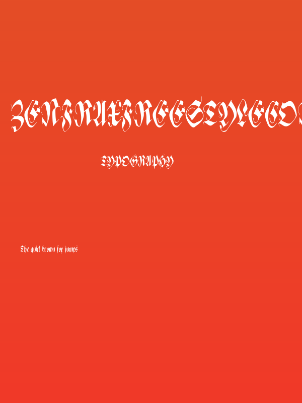 ZenFraxFreestyleCondensed Poster