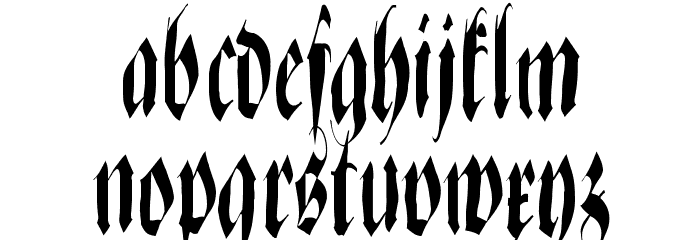 ZenFraxFreestyleCondensed フォント 小文字