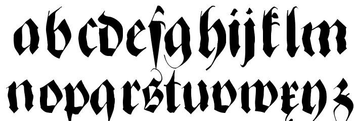 ZenFraxFreestyle Font LOWERCASE