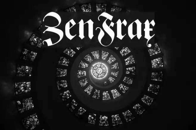 ZenFrax Шрифта examples