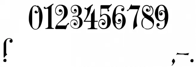 Zenda Font OTHER CHARS