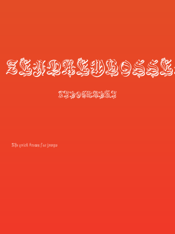 ZendaEmbossed Poster