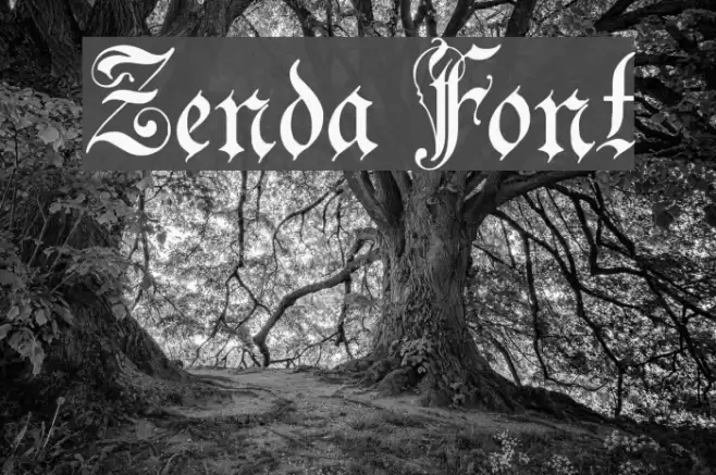Zenda Font examples