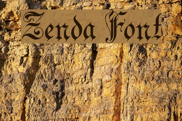Zenda Font examples