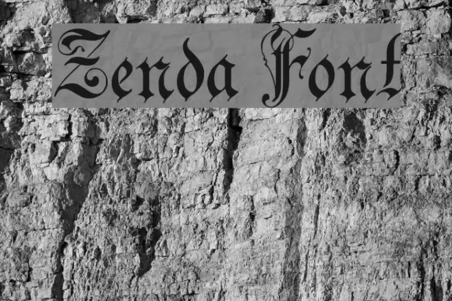 Zenda Font examples