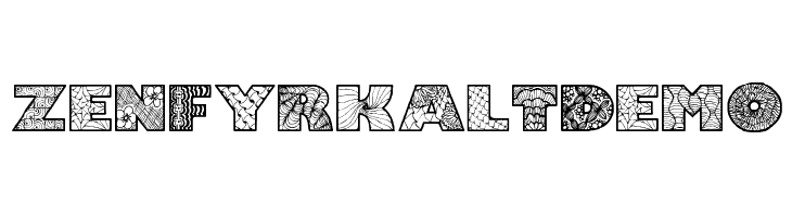 Zenfyrkalt Demo  font caratteri gratis