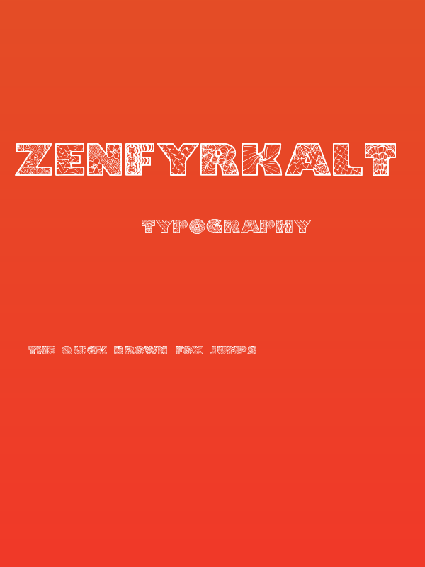 Zenfyrkalt Demo Poster
