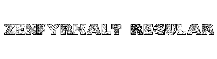 Zenfyrkalt Regular Font