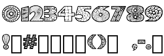 Zenfyrkalt Regular Font OTHER CHARS