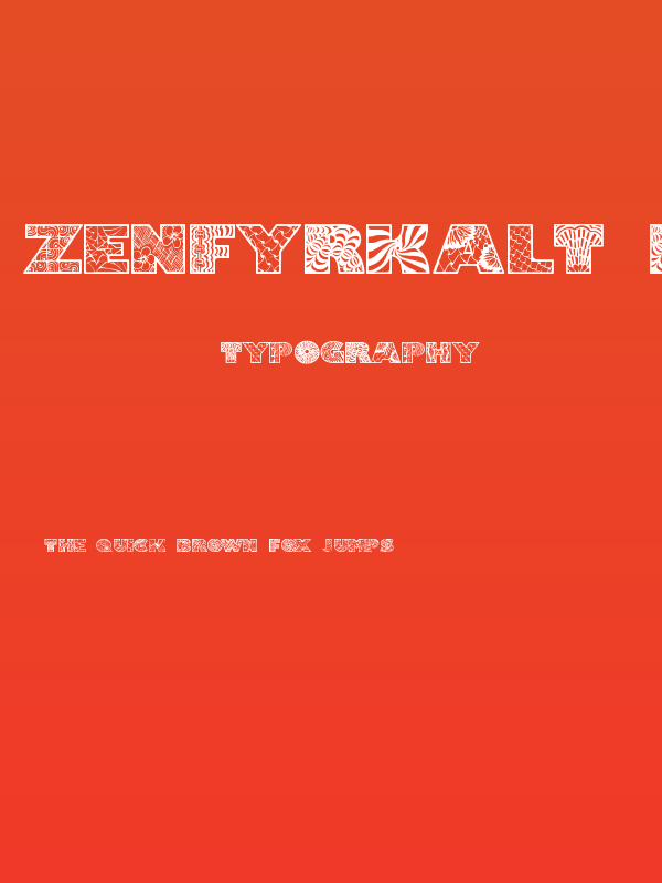 Zenfyrkalt Regular Poster