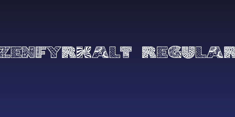 Zenfyrkalt Regular Social Header