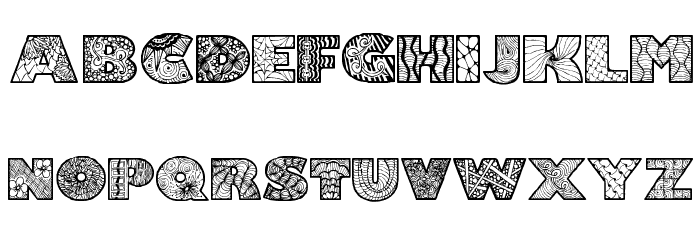 Zenfyrkalt Regular Font LOWERCASE