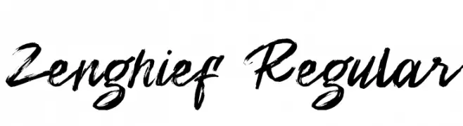 Zenghief Regular  Frei Schriftart Herunterladen