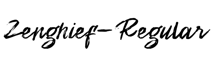 Zenghief-Regular  Frei Schriftart Herunterladen