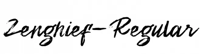 Zenghief-Regular  Frei Schriftart Herunterladen