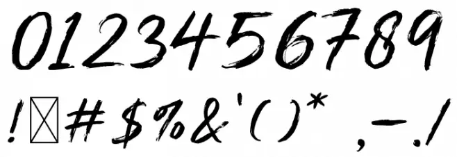 Zenghief-Regular Font OTHER CHARS