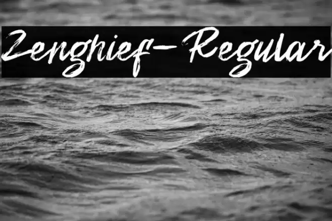 Zenghief-Regular Font examples