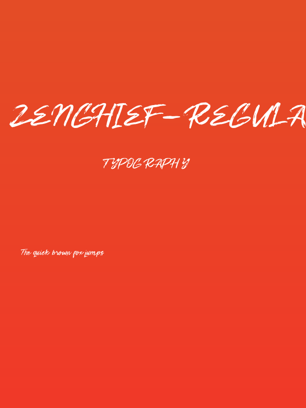 Zenghief-Regular Poster