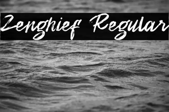 Zenghief Regular Font examples