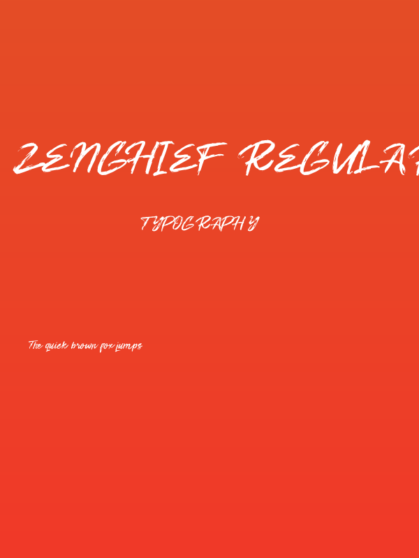Zenghief Regular Poster