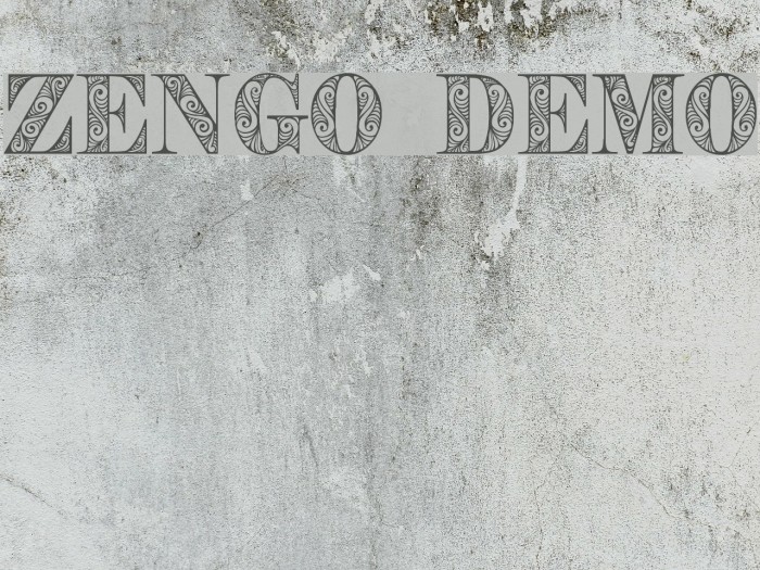 Zengo Demo Font examples