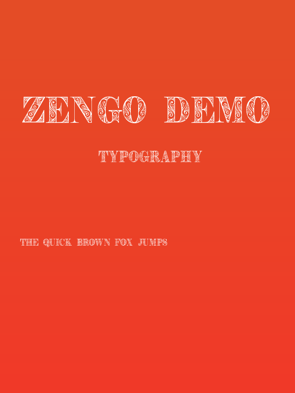 Zengo Demo Poster