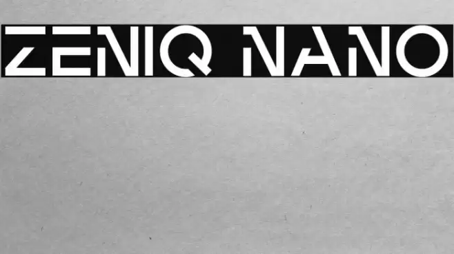 Zeniq Nano Font examples