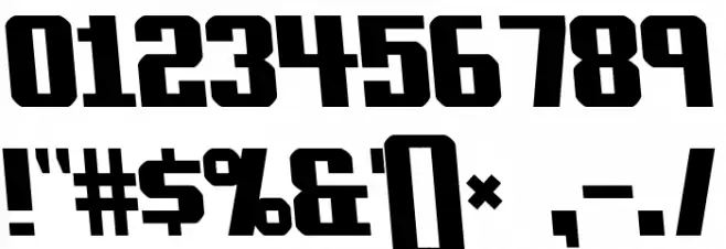 Zenith 2000 Font OTHER CHARS