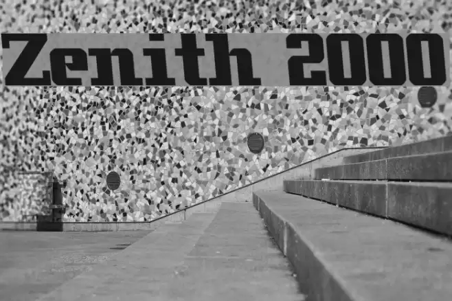 Zenith 2000 Font examples