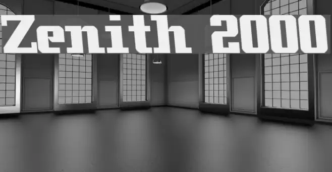 Zenith 2000 Font examples