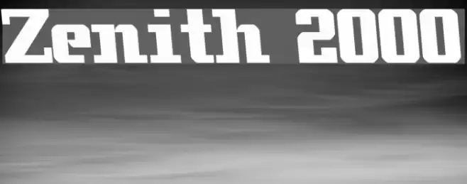 Zenith 2000 Font examples